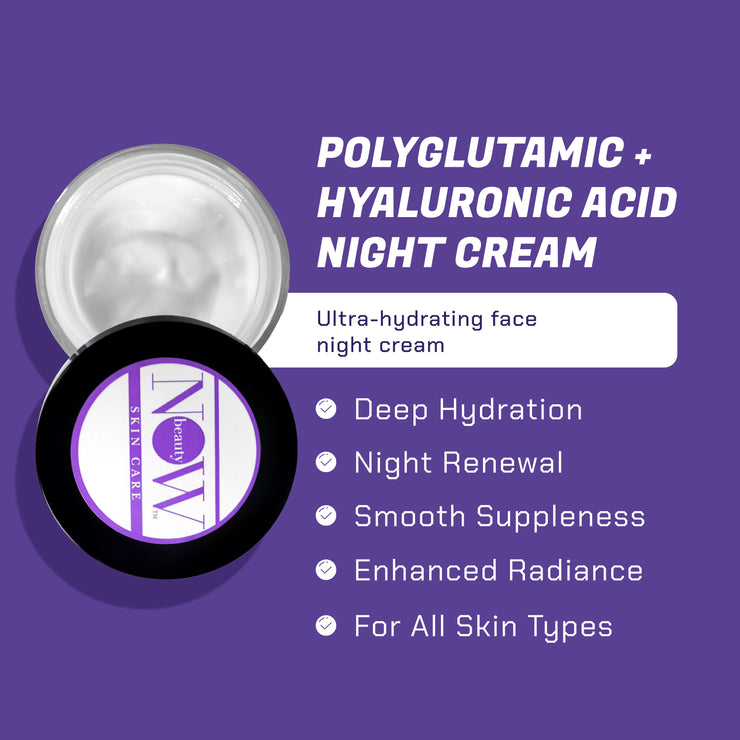 Polyglutamic Plus Hyaluronic Acid Mositurizer Night Cream